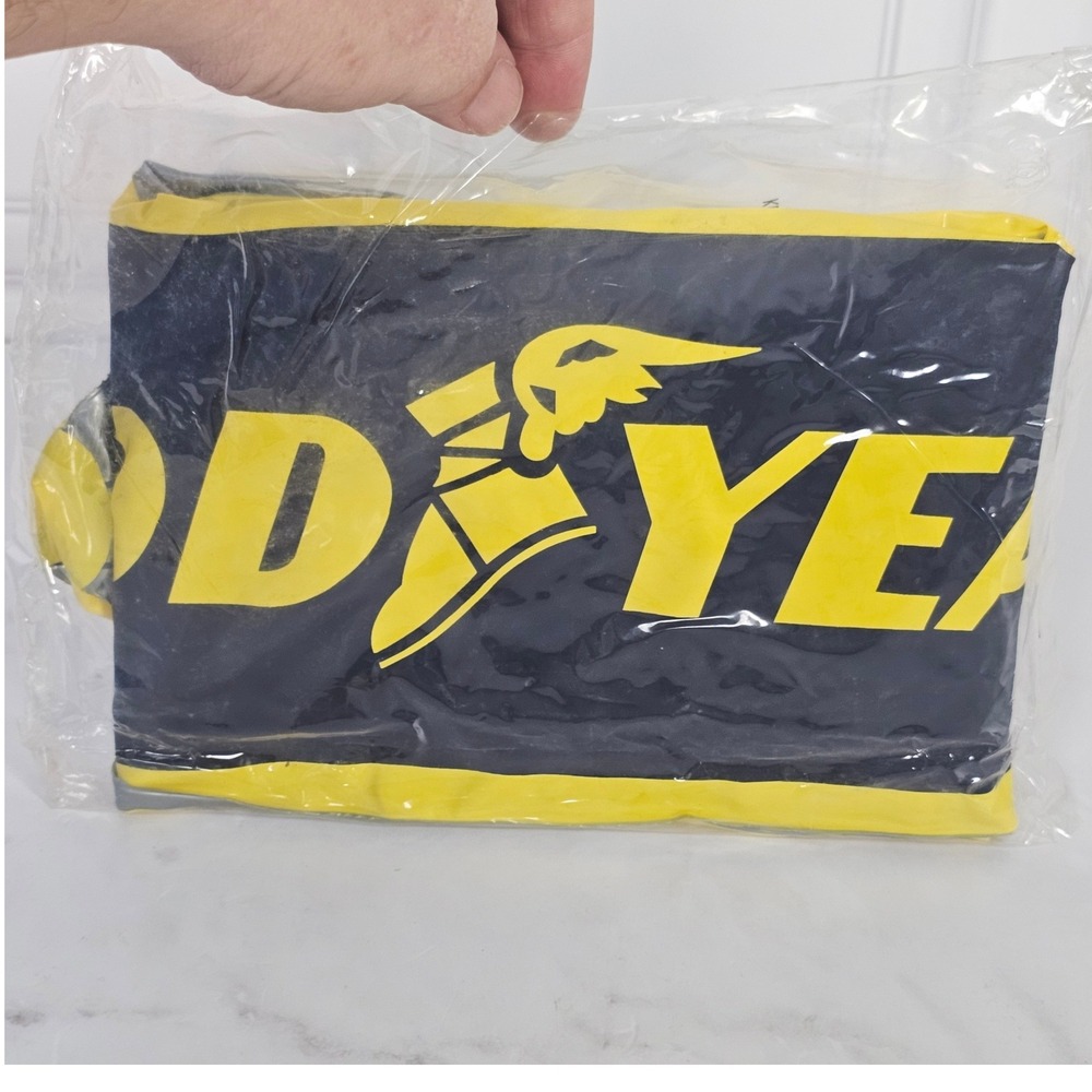 Goodyear The INflatables Blimp Advertising Promo Man Cave Blue Yellow Vintage
